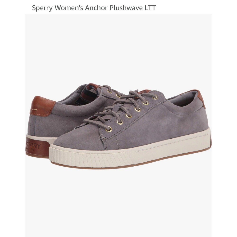 Women’s Sperry Suede Anchor Plushwave LTT Shoes Sz. 9.5 Grey
